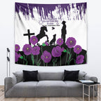 Australia Animal Heroes ANZAC Tapestry Purple Poppy We Will Remember Them