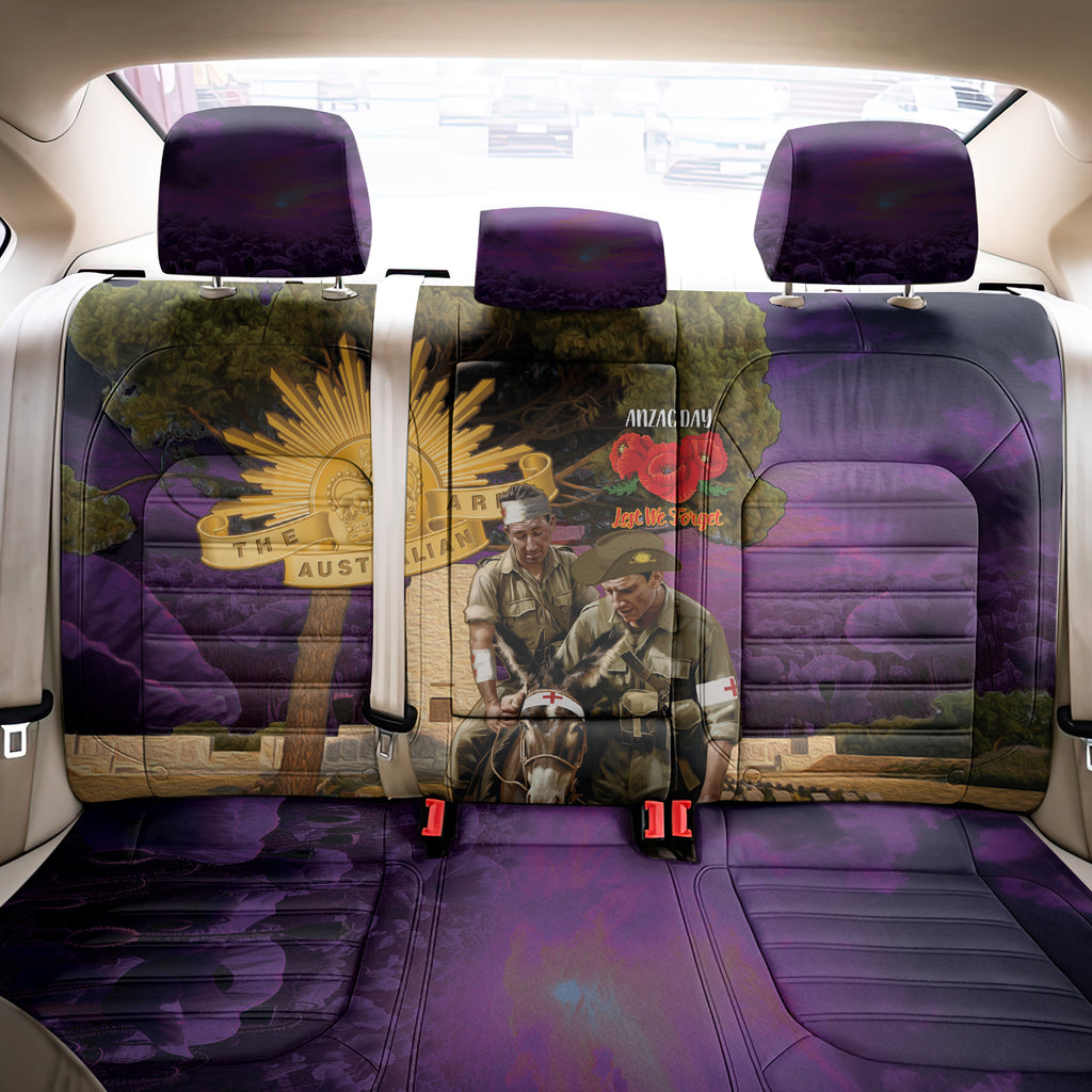 Australia ANZAC Day Back Car Seat Cover Lonesome Pine Australian Army With Donkey