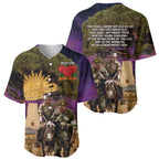 Australia ANZAC Day Baseball Jersey Lonesome Pine Australian Army With Donkey