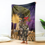 Australia ANZAC Day Blanket Lonesome Pine Australian Army With Donkey
