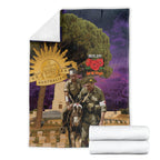 Australia ANZAC Day Blanket Lonesome Pine Australian Army With Donkey