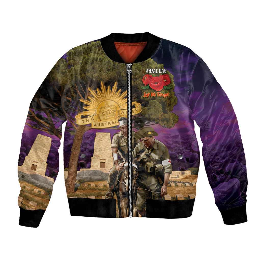 Australia ANZAC Day Bomber Jacket Lonesome Pine Australian Army With Donkey