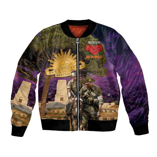 Australia ANZAC Day Bomber Jacket Lonesome Pine Australian Army With Donkey