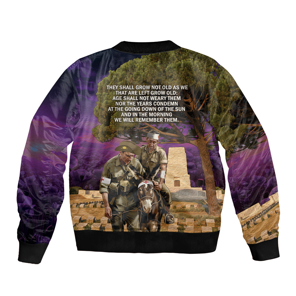 Australia ANZAC Day Bomber Jacket Lonesome Pine Australian Army With Donkey