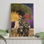 Australia ANZAC Day Canvas Wall Art Lonesome Pine Australian Army With Donkey