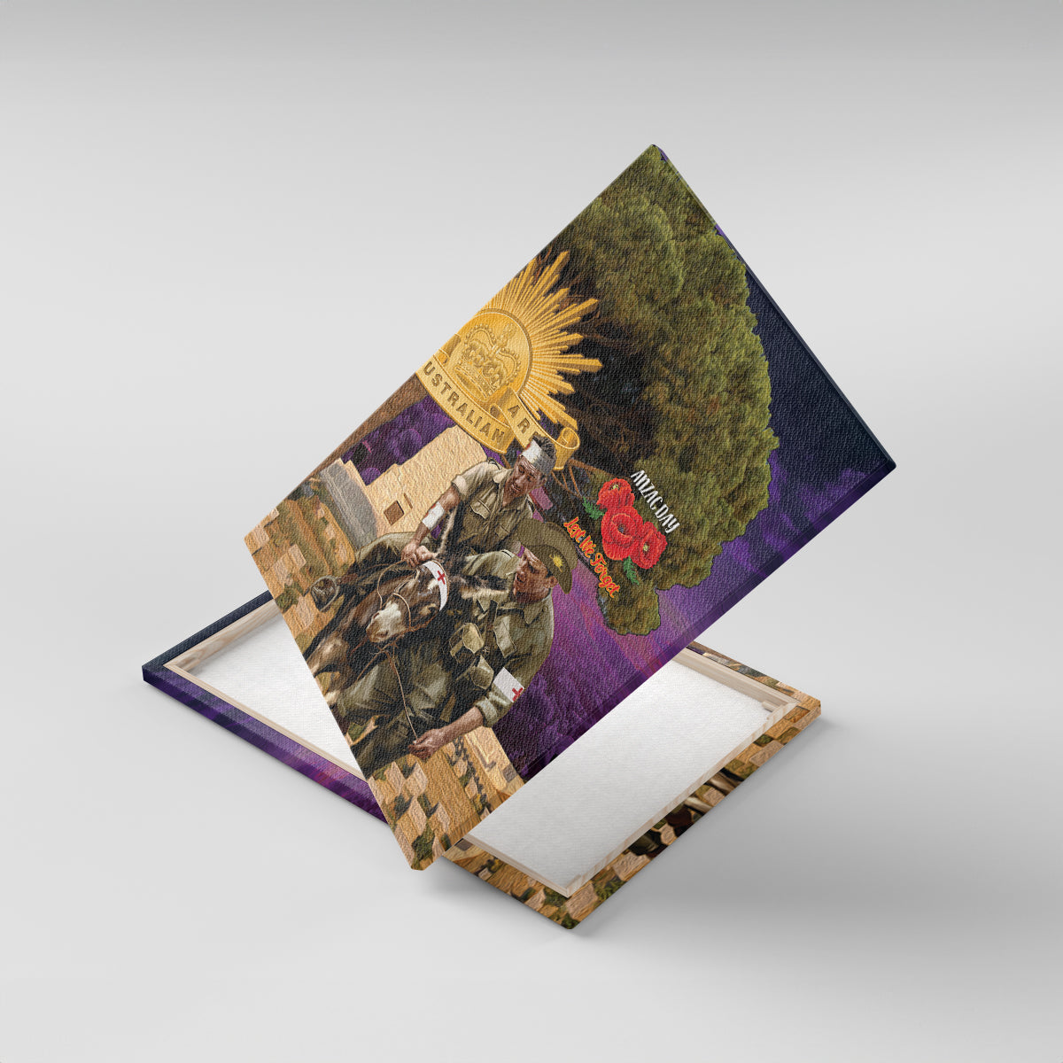 Australia ANZAC Day Canvas Wall Art Lonesome Pine Australian Army With Donkey