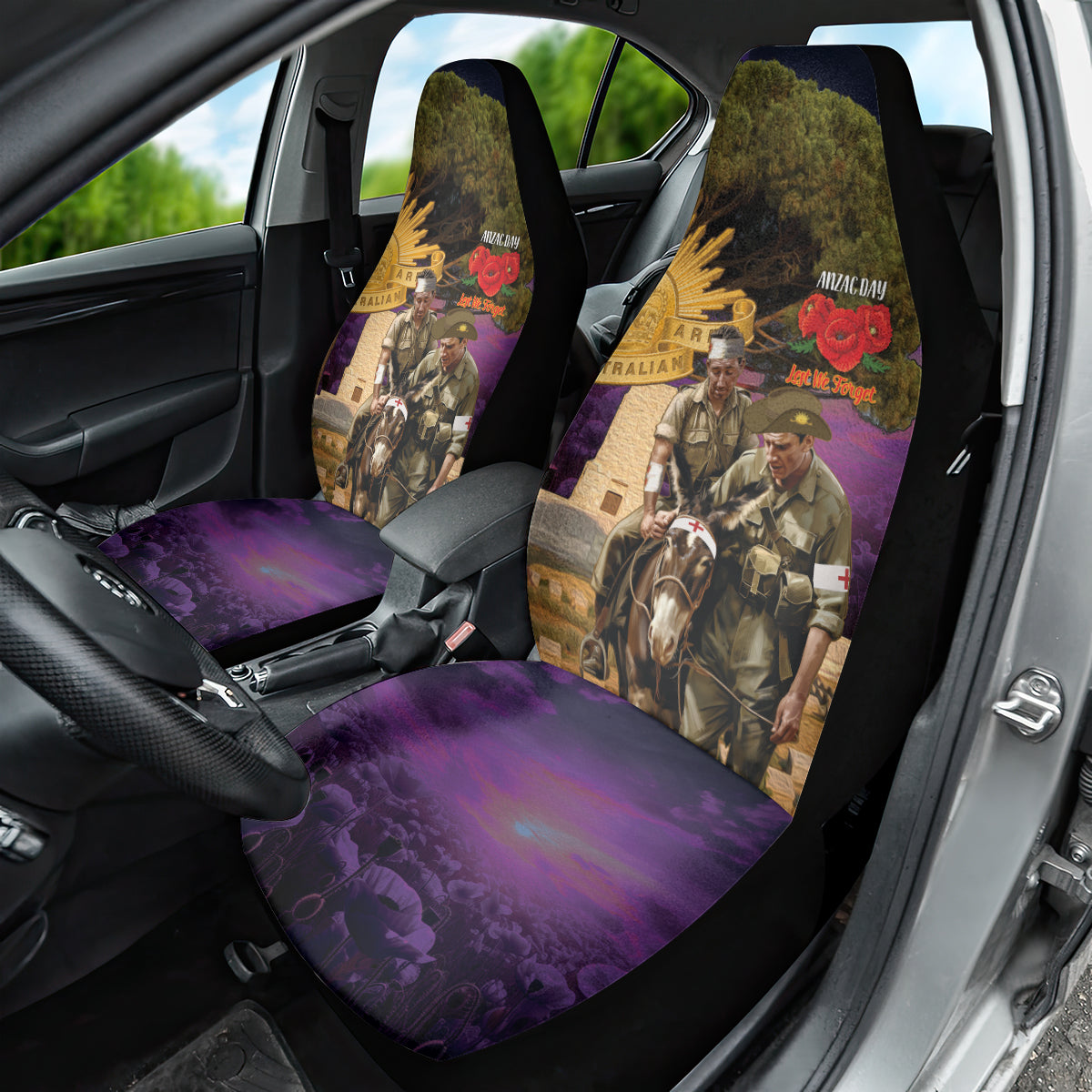 Australia ANZAC Day Car Seat Cover Lonesome Pine Australian Army With Donkey