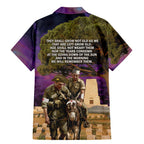 Australia ANZAC Day Family Matching Mermaid Dress and Hawaiian Shirt Lonesome Pine Australian Army With Donkey