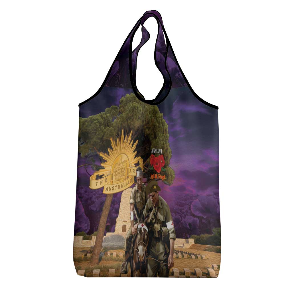 Australia ANZAC Day Grocery Bag Lonesome Pine Australian Army With Donkey