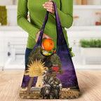 Australia ANZAC Day Grocery Bag Lonesome Pine Australian Army With Donkey