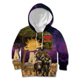 Australia ANZAC Day Kid Hoodie Lonesome Pine Australian Army With Donkey