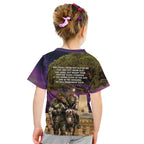 Australia ANZAC Day Kid T Shirt Lonesome Pine Australian Army With Donkey