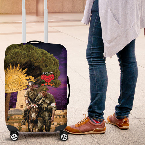 Australia ANZAC Day Luggage Cover Lonesome Pine Australian Army With Donkey