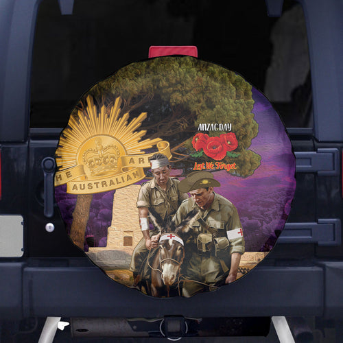 Australia ANZAC Day Spare Tire Cover Lonesome Pine Australian Army With Donkey