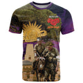 Australia ANZAC Day T Shirt Lonesome Pine Australian Army With Donkey