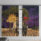 Australia ANZAC Day Window Curtain Lonesome Pine Australian Army With Donkey