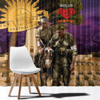 Australia ANZAC Day Window Curtain Lonesome Pine Australian Army With Donkey