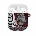 Personalised Aotearoa Bulldog AirPods Case New Zealand Maori Taniko Art - Aussie Hoodie