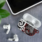 Personalised Aotearoa Bulldog AirPods Case New Zealand Maori Taniko Art - Aussie Hoodie