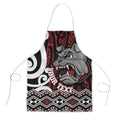 Personalised Aotearoa Bulldog Apron New Zealand Maori Taniko Art - Aussie Hoodie