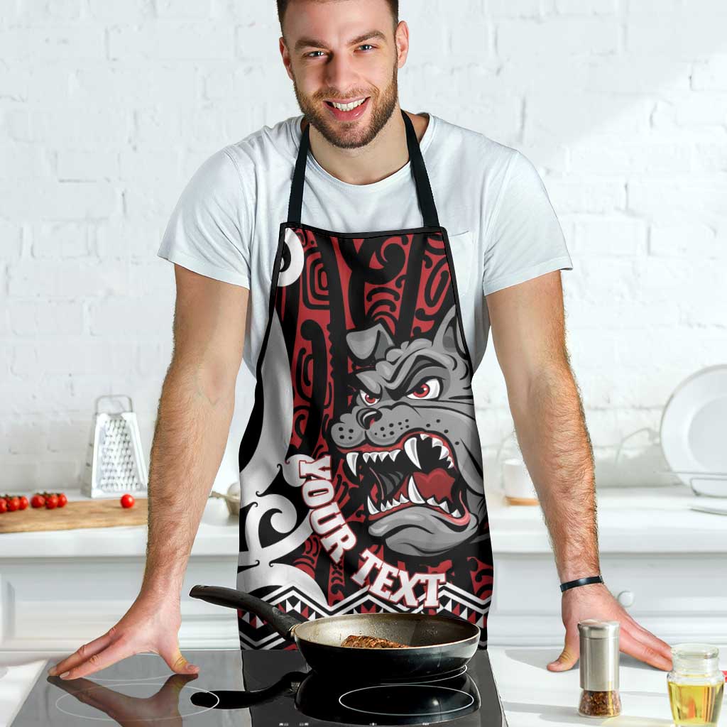 Personalised Aotearoa Bulldog Apron New Zealand Maori Taniko Art - Aussie Hoodie