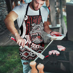 Personalised Aotearoa Bulldog Apron New Zealand Maori Taniko Art - Aussie Hoodie