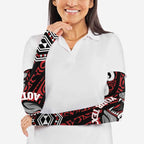 Personalised Aotearoa Bulldog Arm Sleeves New Zealand Maori Taniko Art - Aussie Hoodie