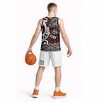 Personalised Aotearoa Bulldog Basketball Jersey New Zealand Maori Taniko Art - Aussie Hoodie