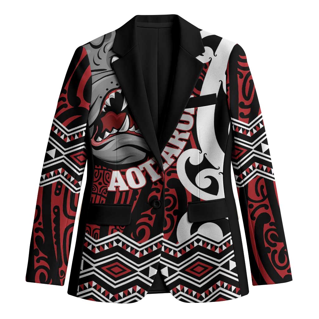 Personalised Aotearoa Bulldog Blazer New Zealand Maori Taniko Art - Aussie Hoodie