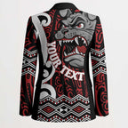 Personalised Aotearoa Bulldog Blazer New Zealand Maori Taniko Art - Aussie Hoodie