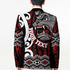 Personalised Aotearoa Bulldog Blazer New Zealand Maori Taniko Art - Aussie Hoodie
