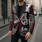 Personalised Aotearoa Bulldog Blazer New Zealand Maori Taniko Art - Aussie Hoodie