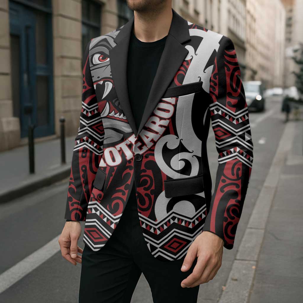 Personalised Aotearoa Bulldog Blazer New Zealand Maori Taniko Art - Aussie Hoodie