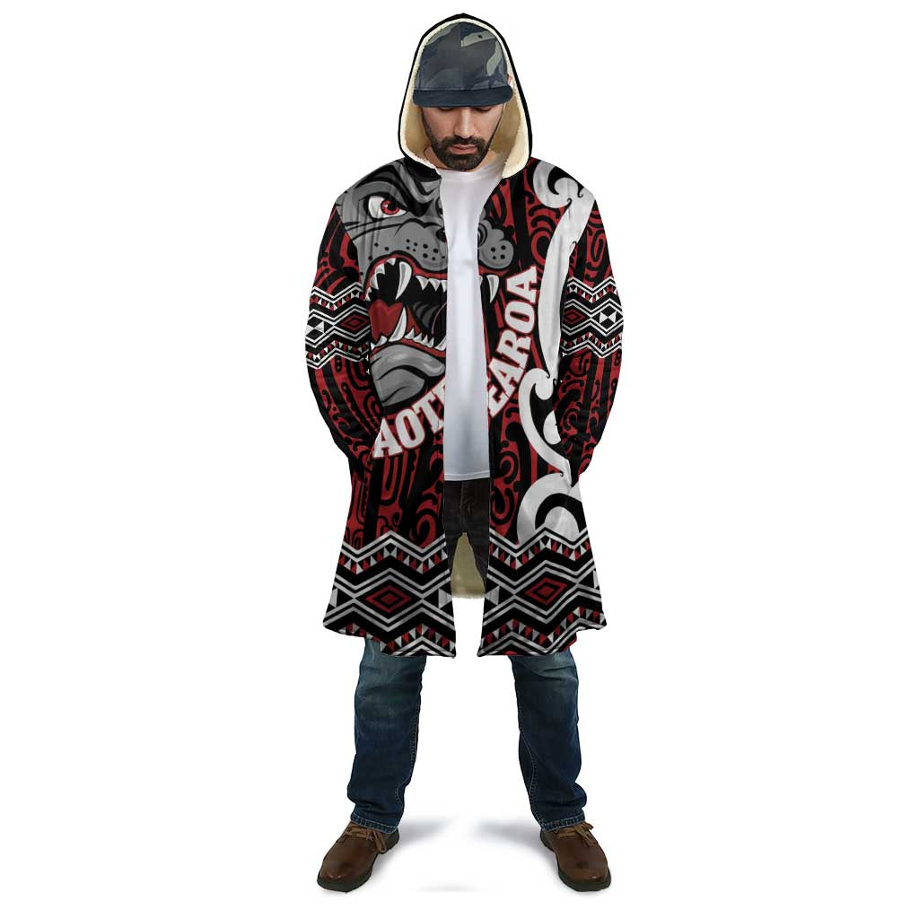 Personalised Aotearoa Bulldog Cloak New Zealand Maori Taniko Art - Aussie Hoodie