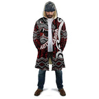 Personalised Aotearoa Bulldog Cloak New Zealand Maori Taniko Art - Aussie Hoodie