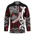 Personalised Aotearoa Bulldog Hockey Jersey New Zealand Maori Taniko Art - Aussie Hoodie