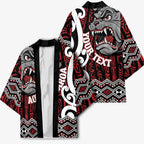 Personalised Aotearoa Bulldog Kimono New Zealand Maori Taniko Art - Aussie Hoodie