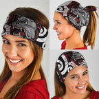 Personalised Aotearoa Bulldog Neck Gaiter New Zealand Maori Taniko Art - Aussie Hoodie