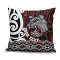 Personalised Aotearoa Bulldog Pillow Cover New Zealand Maori Taniko Art - Aussie Hoodie