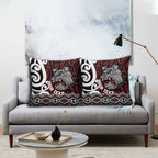 Personalised Aotearoa Bulldog Pillow Cover New Zealand Maori Taniko Art - Aussie Hoodie