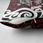 Personalised Aotearoa Bulldog Pillow Cover New Zealand Maori Taniko Art - Aussie Hoodie
