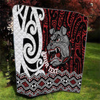 Personalised Aotearoa Bulldog Quilt New Zealand Maori Taniko Art