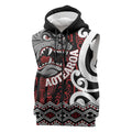 Personalised Aotearoa Bulldog Sleeveless Zip Hoodie New Zealand Maori Taniko Art LT14