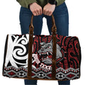 Personalised Aotearoa Bulldog Travel Bag New Zealand Maori Taniko Art - Aussie Hoodie