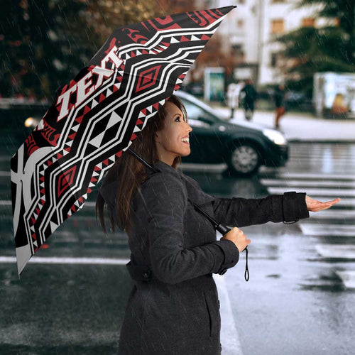 Personalised Aotearoa Bulldog Umbrella New Zealand Maori Taniko Art - Aussie Hoodie