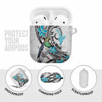 Aotearoa Te Ika-a-Maui AirPods Case South Island Kekeru Maori Koru - Aussie Hoodie