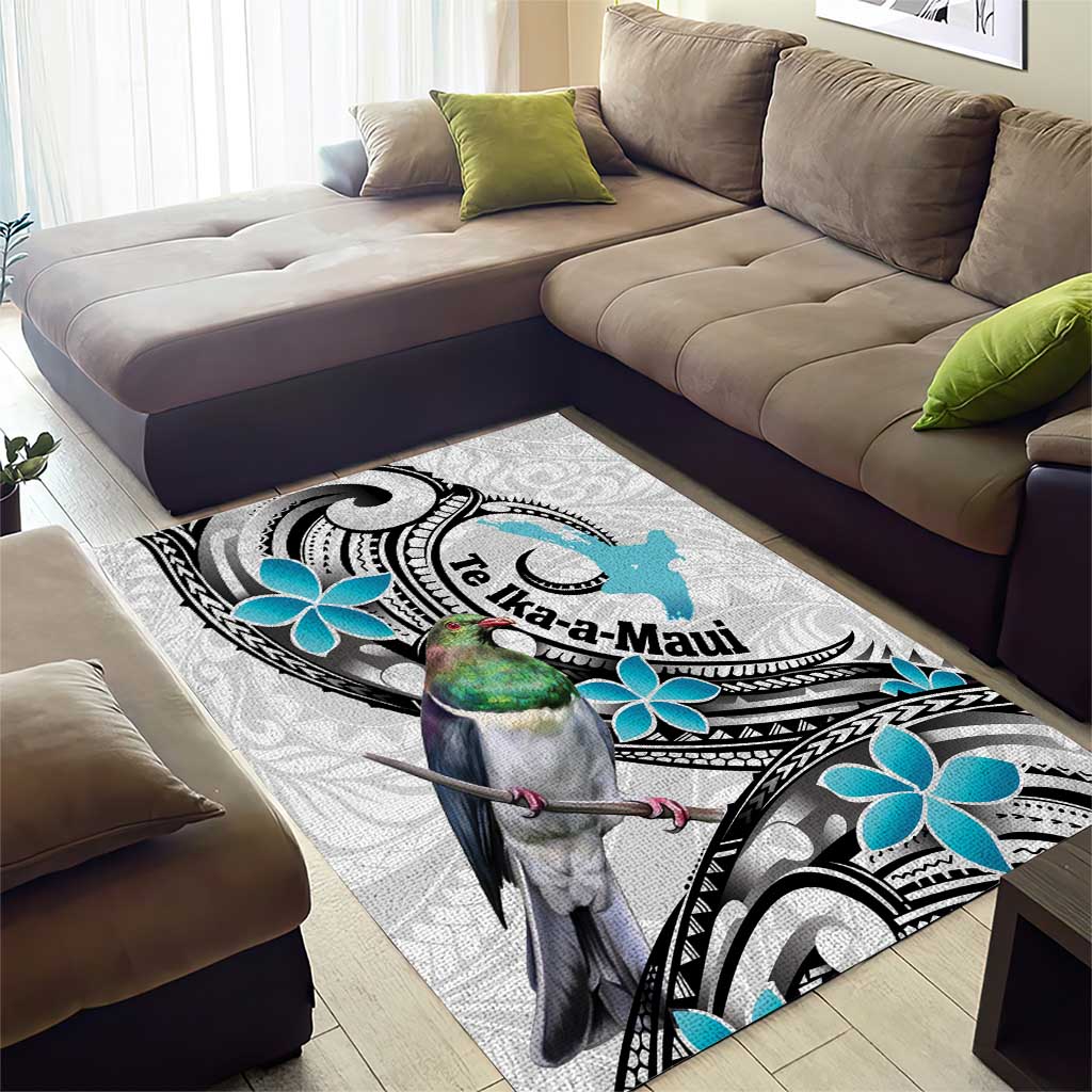 Aotearoa Te Ika-a-Maui Area Rug South Island Kekeru Maori Koru