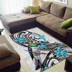 Aotearoa Te Ika-a-Maui Area Rug South Island Kekeru Maori Koru