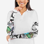 Aotearoa Te Ika-a-Maui Arm Sleeves South Island Kekeru Maori Koru - Aussie Hoodie
