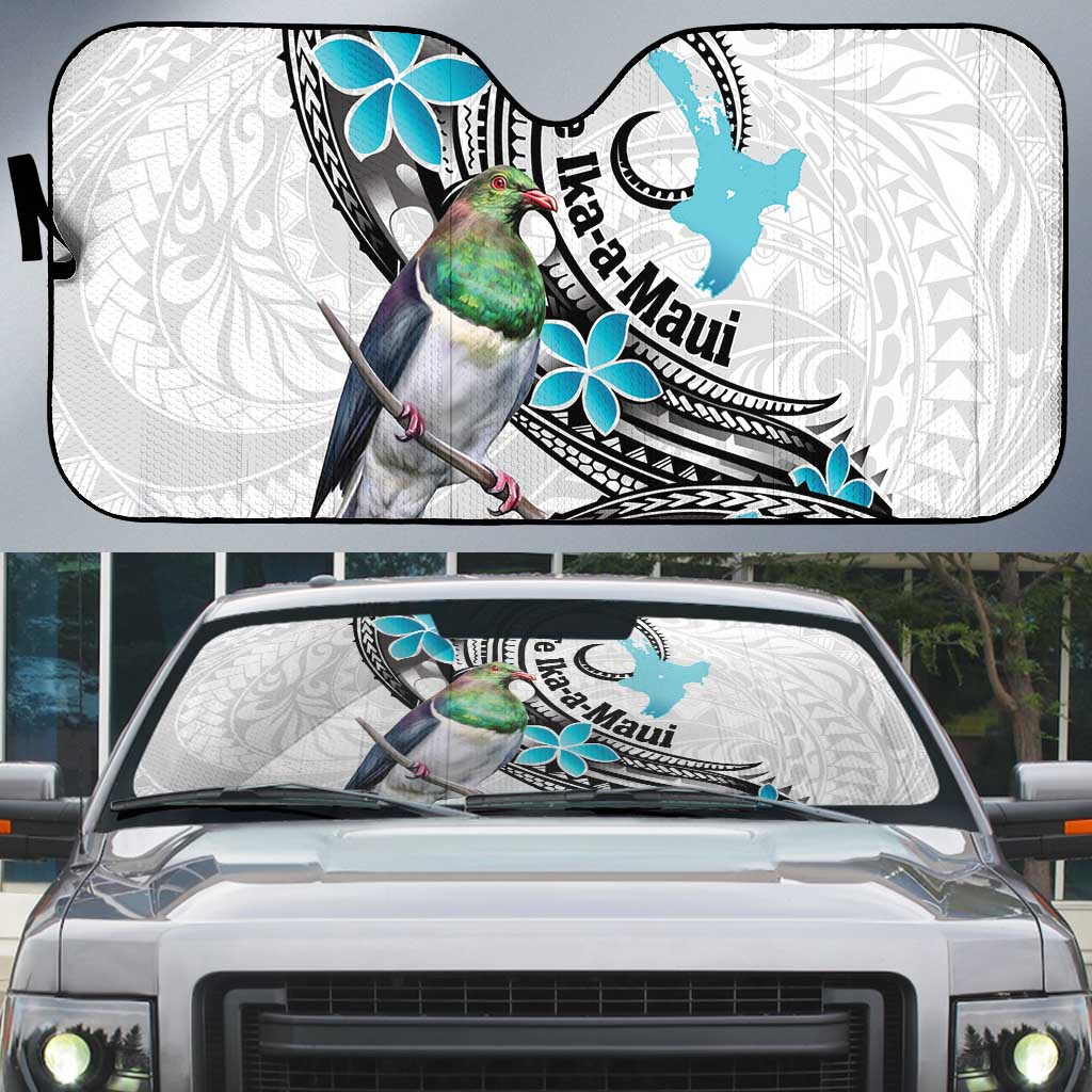 Aotearoa Te Ika-a-Maui Auto Sun Shade South Island Kekeru Maori Koru - Aussie Hoodie